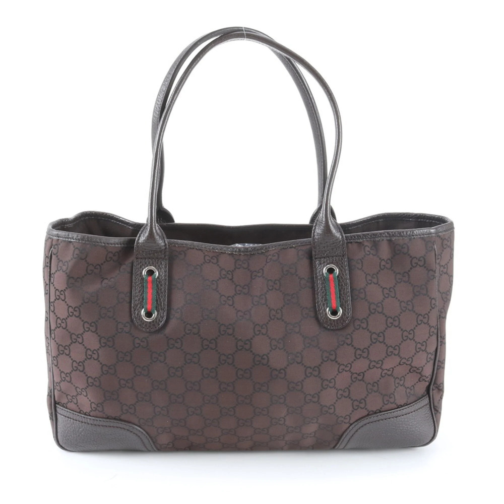 GUCCI Brown Leather Tote Bag